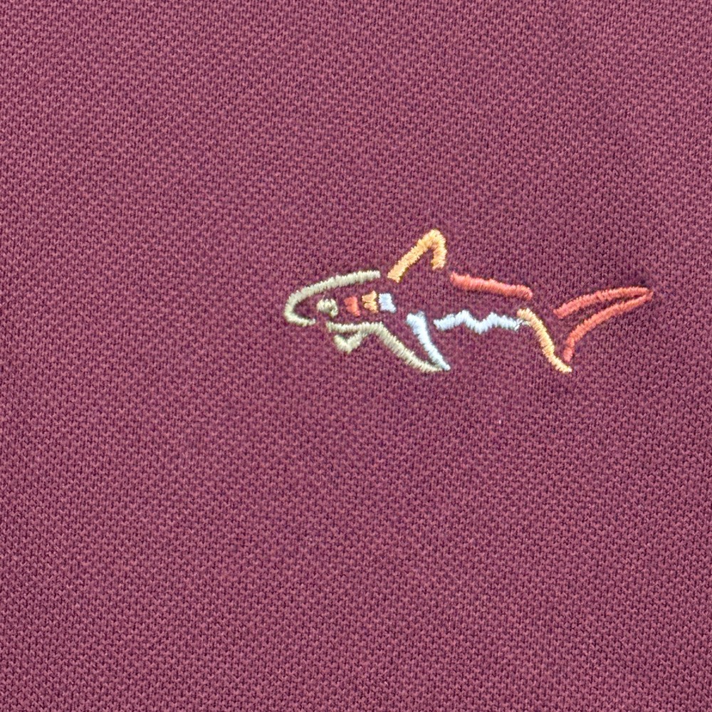 Greg Norman Tasso Elba Five Iron Play Dry Golf Polo Shirt Mens XXL Burgundy - Picture 11 of 15